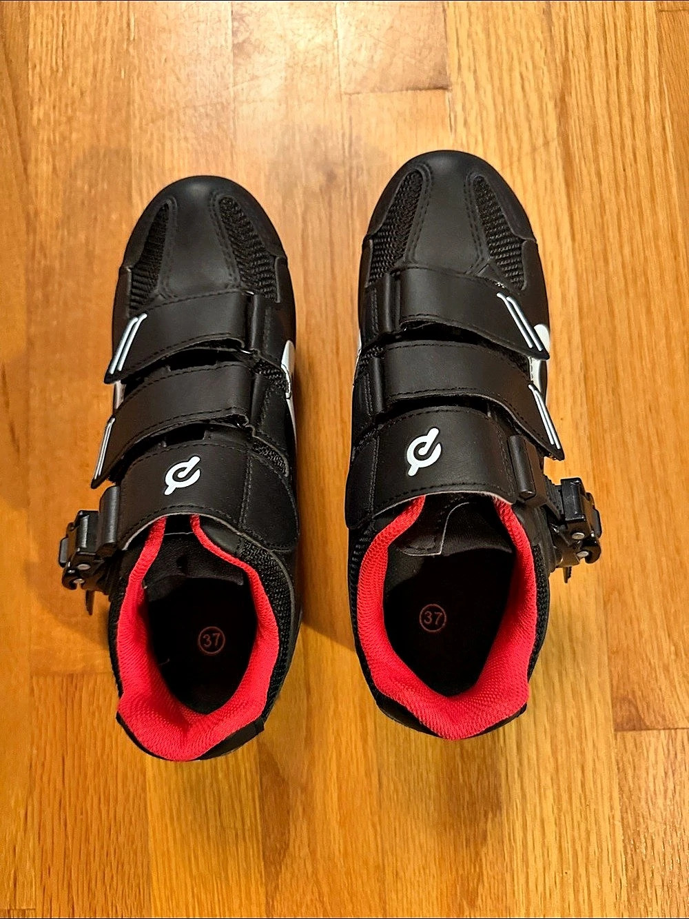 Peloton Original Cycling Shoes EU 37 Black & Red
